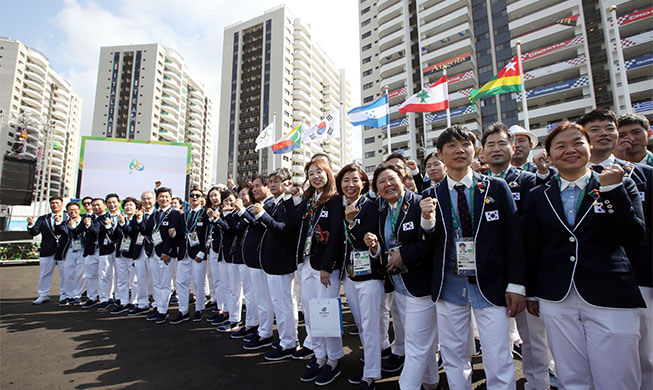 S. Korea welcomed into athletes' village in Rio