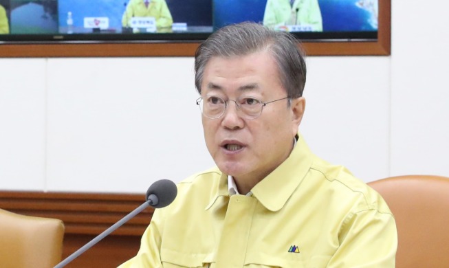 Opening Remarks by President Moon Jae-in at Meeting to Check Measures against New Coronavirus Infections